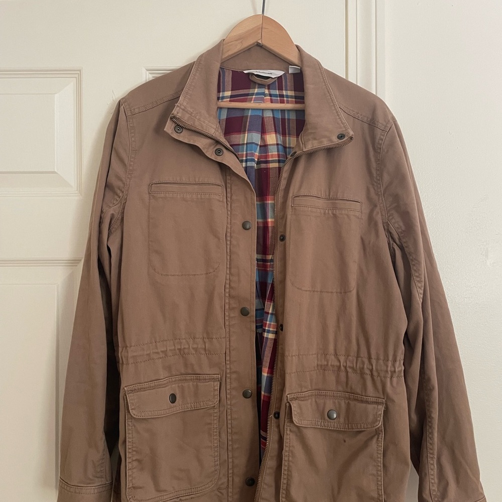 Ll bean utility jacket with flannel liner